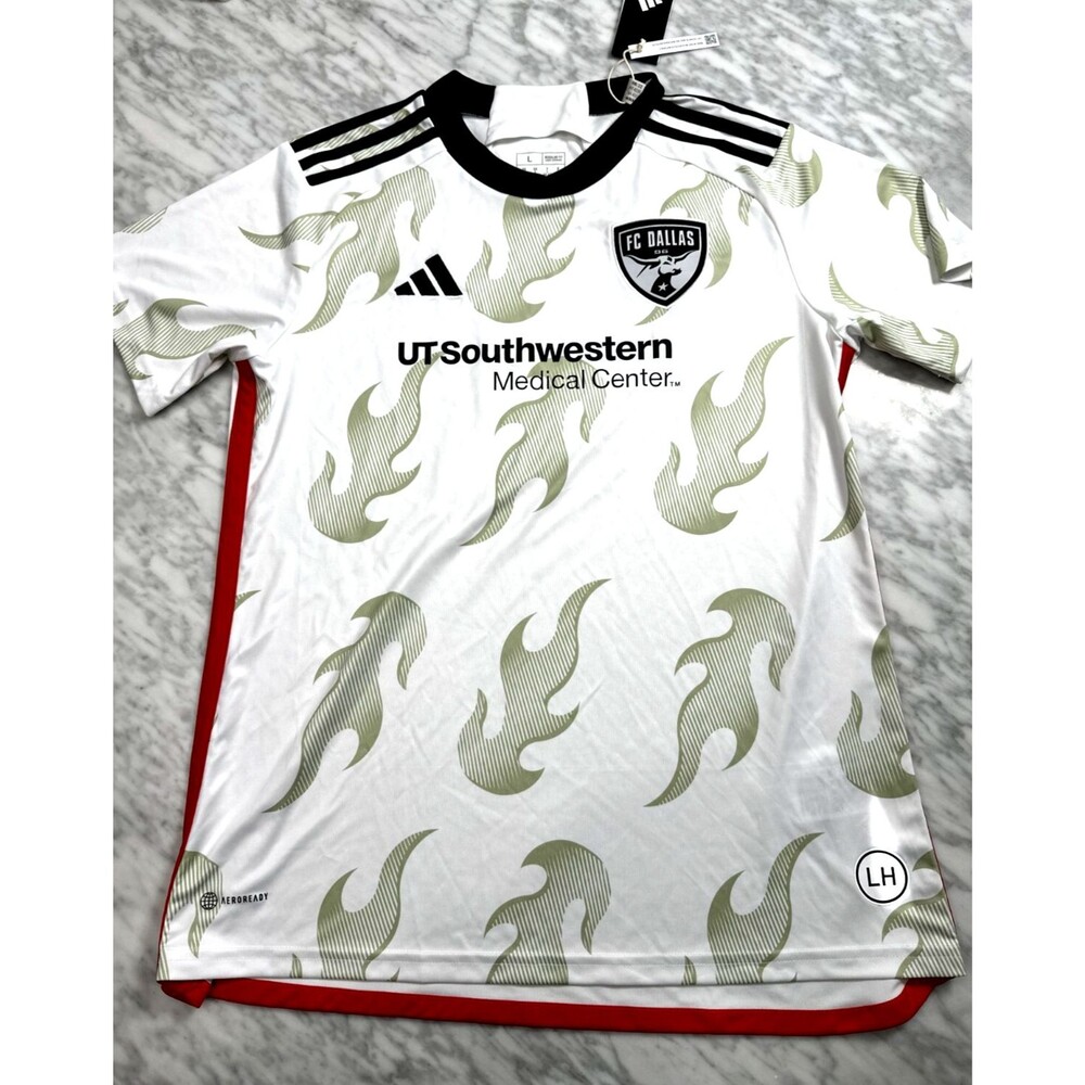 Adidas MLS FC Dallas Away Soccer Football Jersey Women’s Large IJ5457 NEW